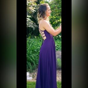 Dark purple formal dress